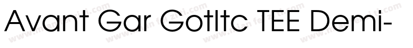 Avant Gar GotItc TEE Demi字体转换
